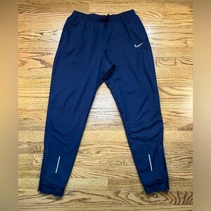Nike Mens Blue Jogger Pants dri-fit Therma Essential 858138-429 Size Medium EUC